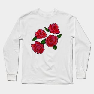 Red Roses Long Sleeve T-Shirt